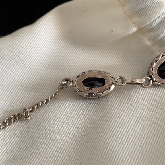 925 Sterling Amethyst Necklace - Picture 4 of 5